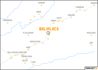 map of Bali Place
