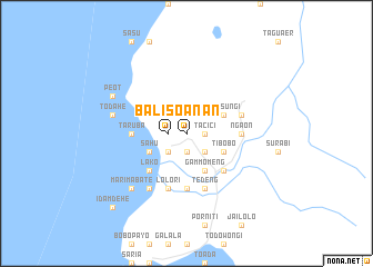 map of Balisoan