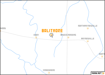map of Balitmore