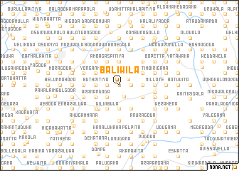 map of Baliwila