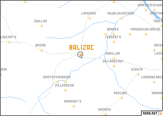 map of Balizac