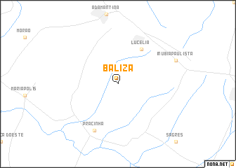 map of Baliza