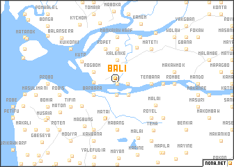 map of Bali