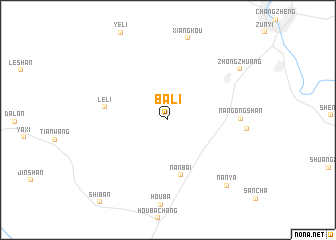 map of Bali