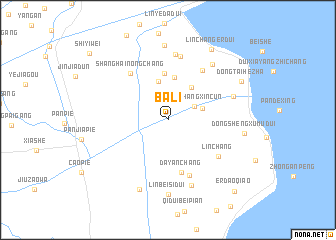 map of Bali