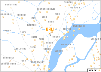 map of Bāli