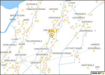 map of Bāli