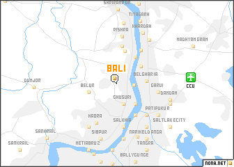 map of Bāli
