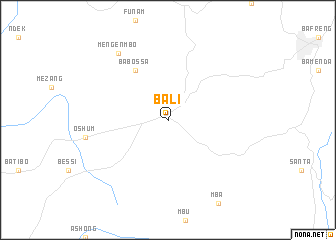 map of Bali