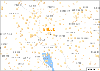 map of Baljci