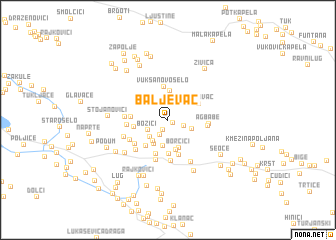 map of Baljevac