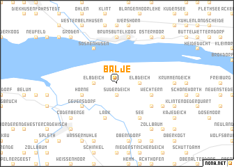 map of Balje