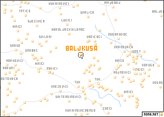 map of Baljkuša