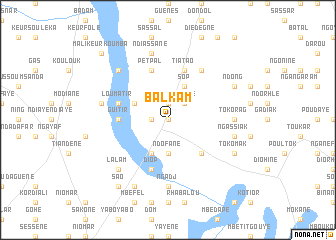 map of Balkam