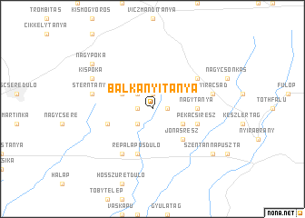 map of Balkányitanya