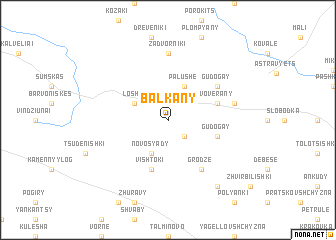 map of Balkany