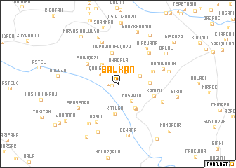 map of Balkān