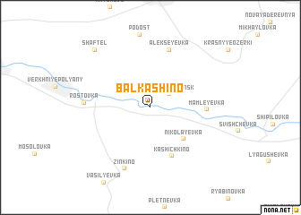 map of Balkashino