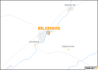 map of Balkashino