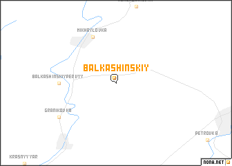 map of Balkashinskiy