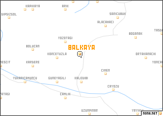 map of Balkaya