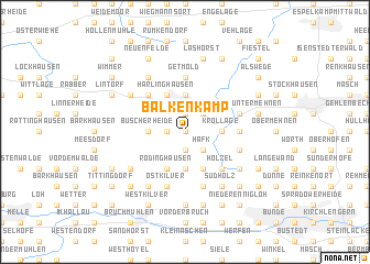 map of Balkenkamp