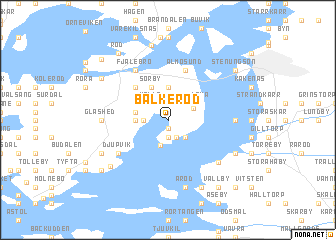 map of Balkeröd