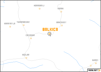 map of Balkıca