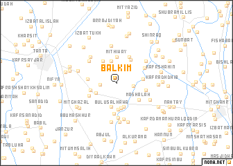 map of Balkīm