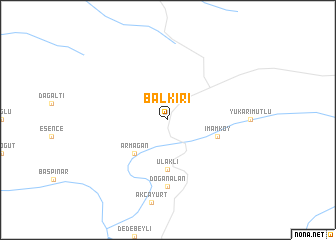map of Balkırı