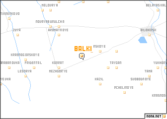 map of Balki