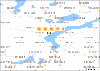 map of Balkova Gorka