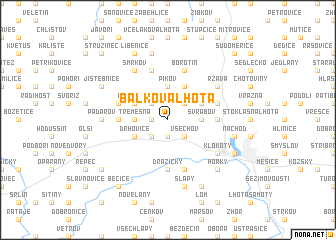 map of Balkova Lhota