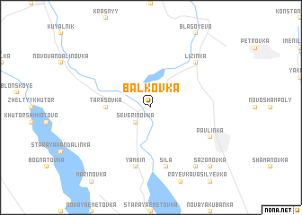 map of Balkovka