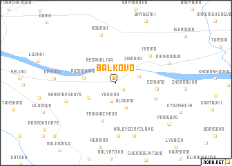 map of Balkovo