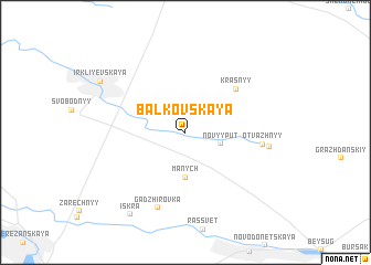 map of Balkovskaya