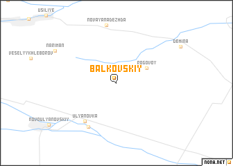 map of Balkovskiy