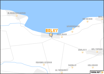 map of Balky