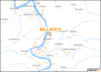 map of Ballacayu