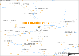 map of Ballaghaderg Bridge