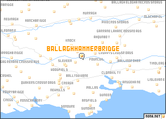 map of Ballaghhammer Bridge