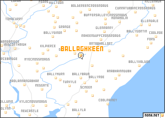 map of Ballaghkeen