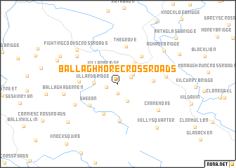 map of Ballaghmore Cross Roads