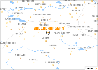 map of Ballaghnageam