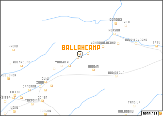 map of Ballah Camp