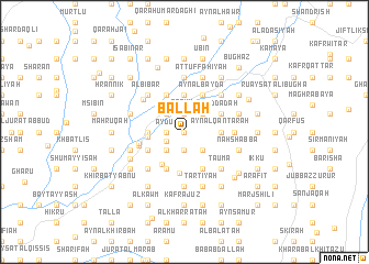 map of Ballah