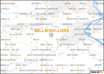 map of Ballainvilliers