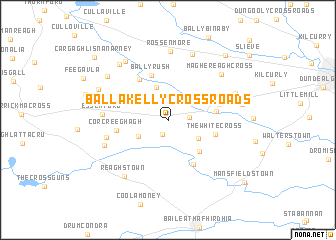 map of Ballakelly Cross Roads