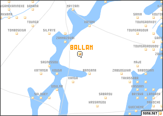 map of Ballam