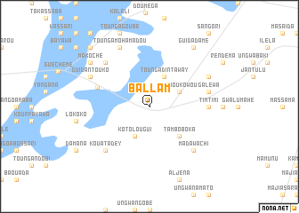 map of Ballam